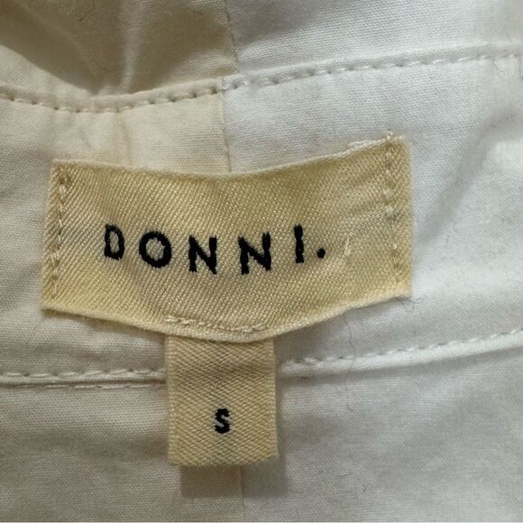 NEW Donni 'Duo' White Pop Button Down - Picture 4 of 6